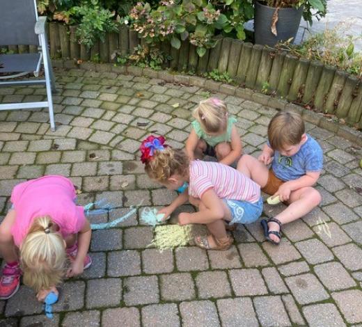 Spelende kinderen bij Gastouder Barbara