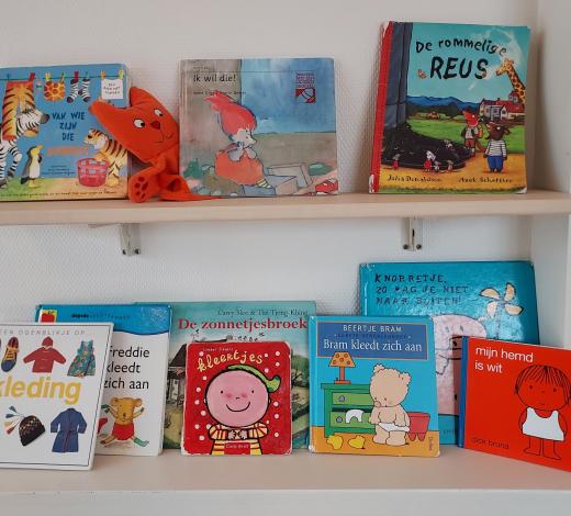 Gevulde boekenplanken